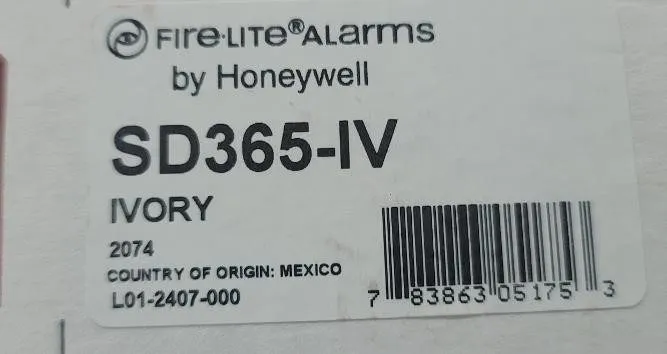 Оборудование пожарной сигнализации Fire-Lite SD365-IV Addressable Smoke Detector