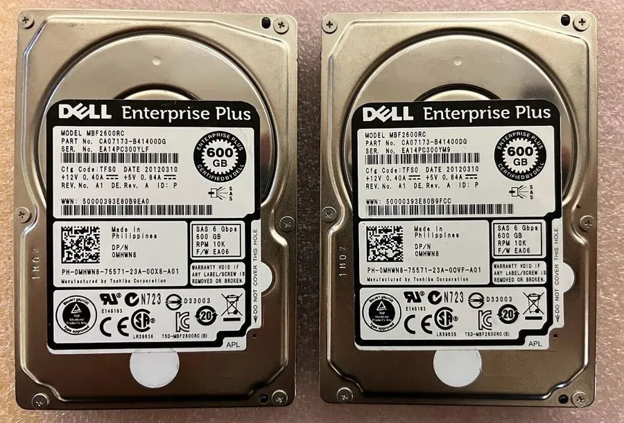 Жёсткий диск Dell EqualLogic 2.5" 600Gb 10k 6Gbps SAS Hard Drive HDD 0MHWN8 MHWN