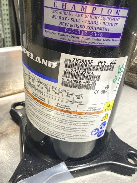 Компрессор Compressor/ Copeland ZR38K5E-PFV-800 Scroll/ HP 3-4.25/ 208-230V, 1 P