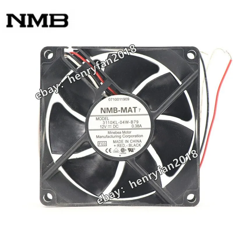 Вентилятор NMB Fan 3110KL-04W-B79 DC 12V 0.38A 80 25mm 3-wire Cisco Switches Coo