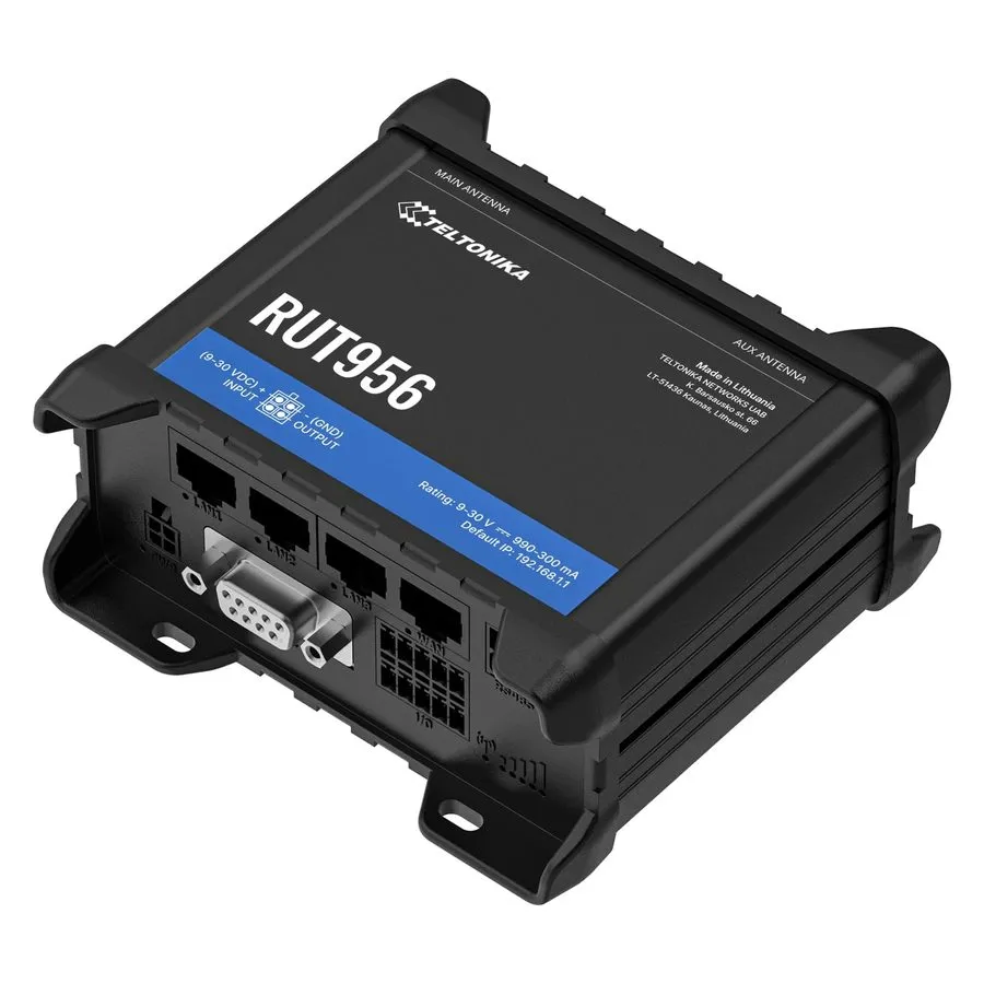 Маршрутизатор Teltonika Rut956 3-Port Switch LTE Cellular Router RUT956A00A00