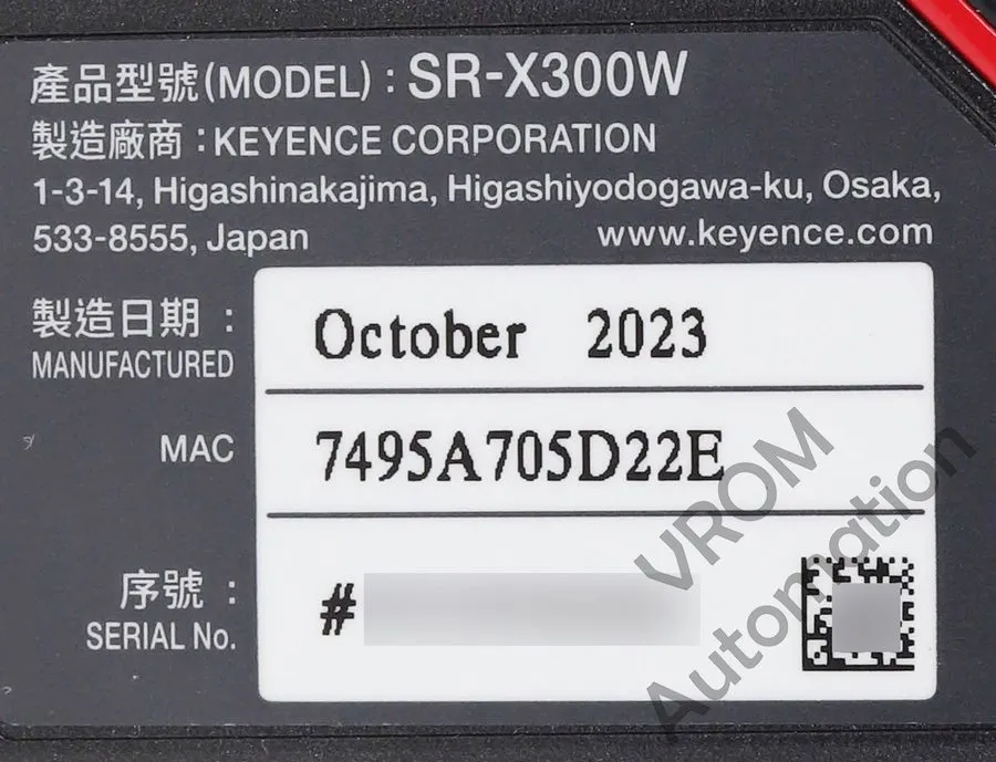 Датчик Surplus Keyence SR-X300W Keyence Laser Scanner/Sensor/Barcode Reader