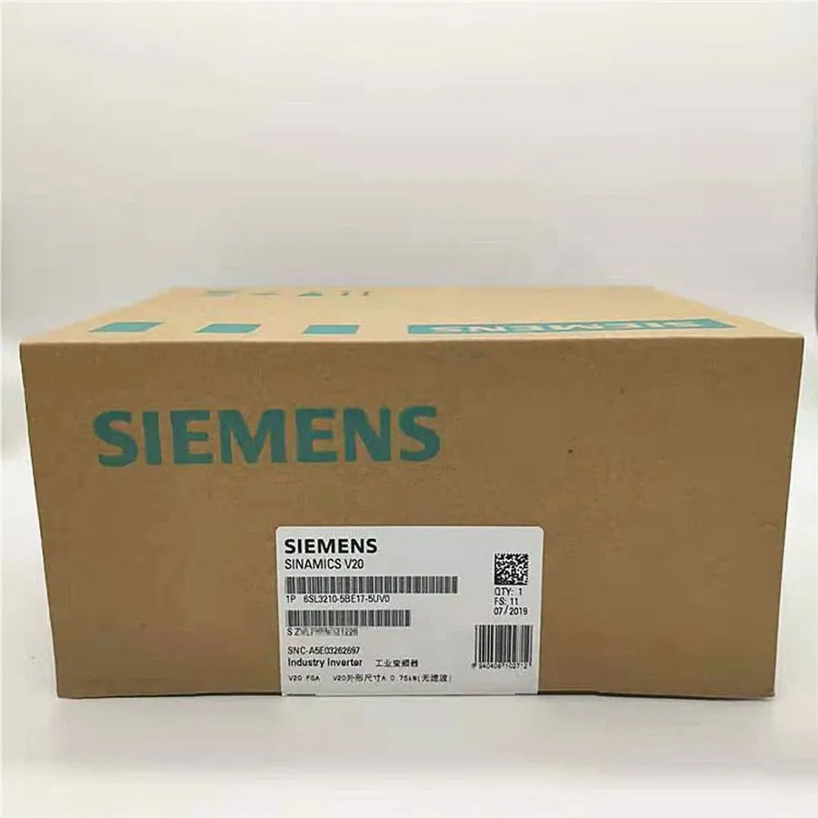 Частотный преобразователь Siemens SINAMICS V20 6SL3210-5BE17-5UV0 3AC 400V 0.75k