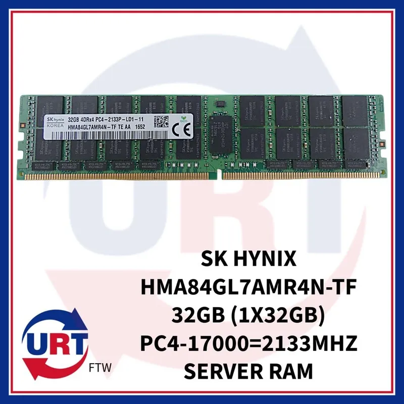 Модуль памяти SK Hynix 32GB DDR4 2133 LRDIMM ECC 4DRx4 Server RAM HMA84GL7AMR4N-
