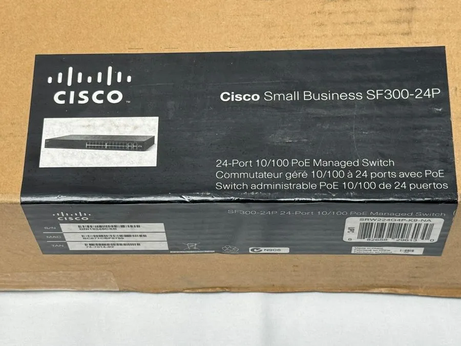 Коммутатор Cisco SF300-24P 24-Port 10/100 PoE Managed Ethernet Switch