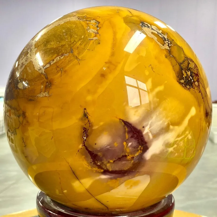 Лабораторный прибор 25.74LB TOP Natural Egg yolk stone ball quartz crystal Spher