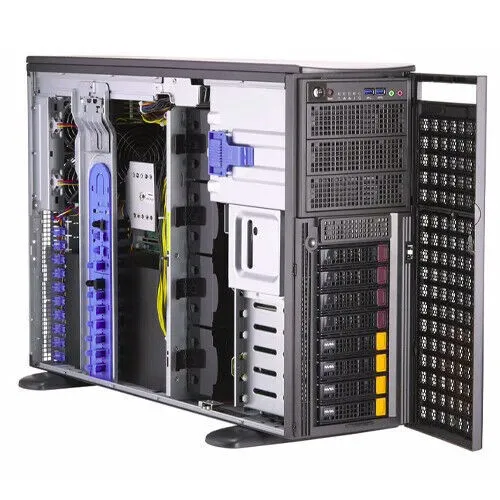 Сервер Supermicro SYS-740GP-TNRT 5 GPU Server 8X3.5" 2x 2200W PSU Support LGA-41
