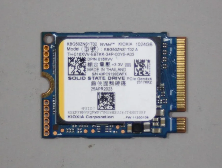 SSD-накопитель Kioxia BG5 1TB NVMe PCIe 4.0 M.2 2230 Mini SSD KBG50ZNS1T02