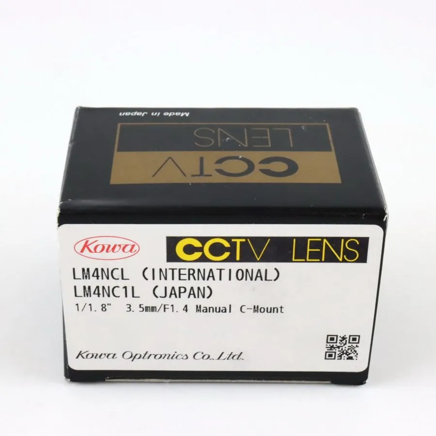 Объектив Kowa LM4NCL 3.5mm f/1.4 C-Mount Machine Vision CCTV Lens 1/1.8" Wide An