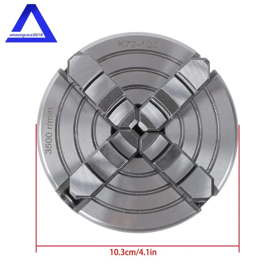 Режущий инструмент 4 Jaw Metal Lathe Chuck Self Centering K72-100 100mm 3.93" Ca