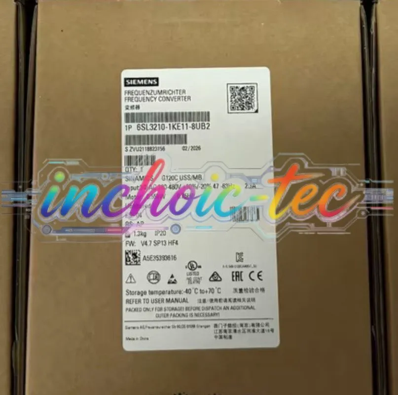 Частотный преобразователь SIEMENS 6SL3210-1KE11-8UB2 SINAMICS G120C RATED P0WER