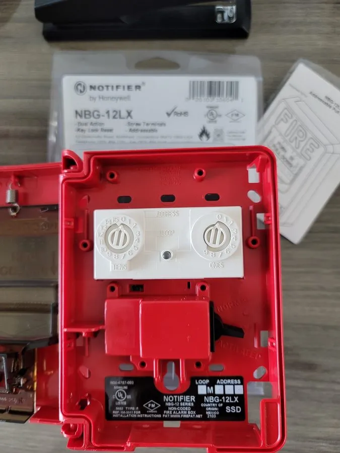 Оборудование пожарной сигнализации Notifier NBG-12LX Fire Alarm Pull Station Fir — фото лота 1