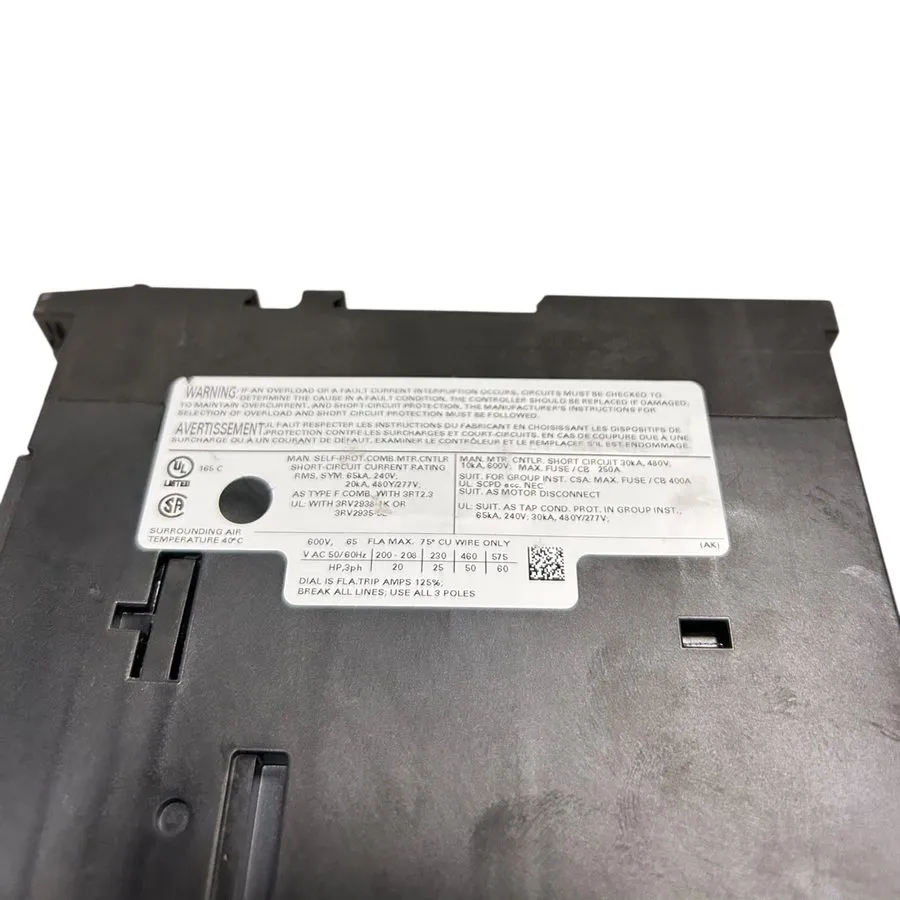 Автоматический выключатель Siemens Circuit Breaker Motor Protection 54 -65A 3RV2 — фото лота 2
