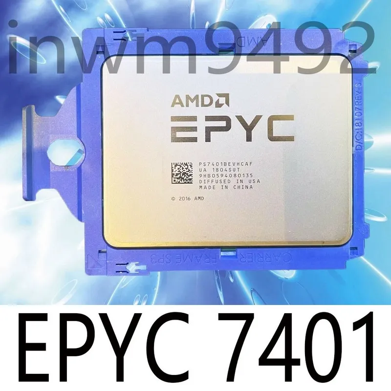 Сервер AMD EPYC 7401 Server CPU 2P 24 Cores 48 Threads 2.0GHz 64MB DDR4 2666MHz 