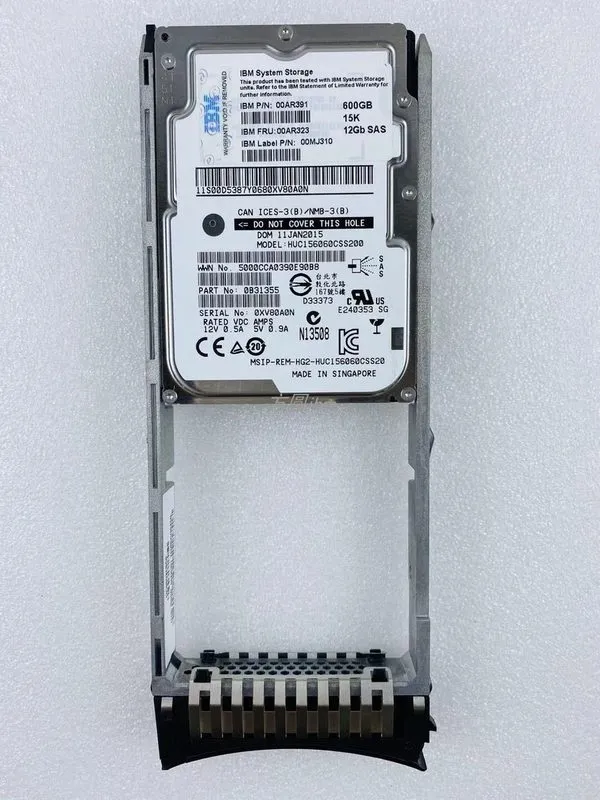 Жёсткий диск IBM 00AR323 2.5" 600GB 15K SAS 12Gbs HDD 00AR391 Storwize V7000 Gen