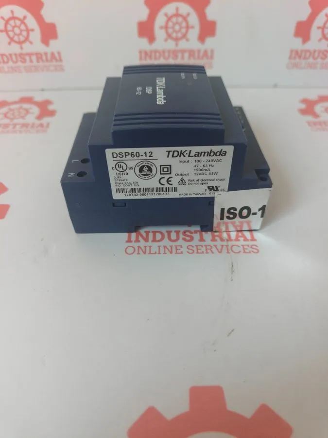 Блок питания TDK-Lambda DSP60-12 AC DC DIN Rail Power Supply 100-240VAC IN 12V 5 — фото лота 1