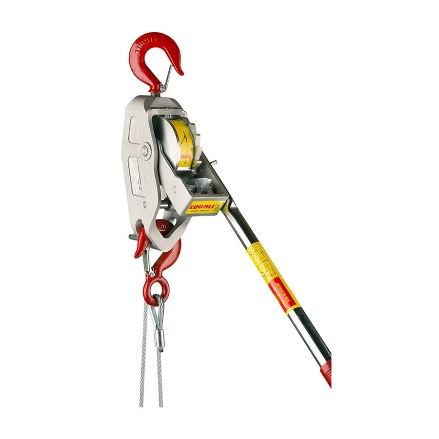Таль Lug-All 3000-10 Industrial-Grade Cable Come Along Ratchet Winch Hoist, Red — фото лота 2
