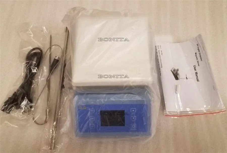 Магнитная мешалка SH-II-4C Digital Hotplate Magnetic Stirrer 19x19cm Ceramic Top