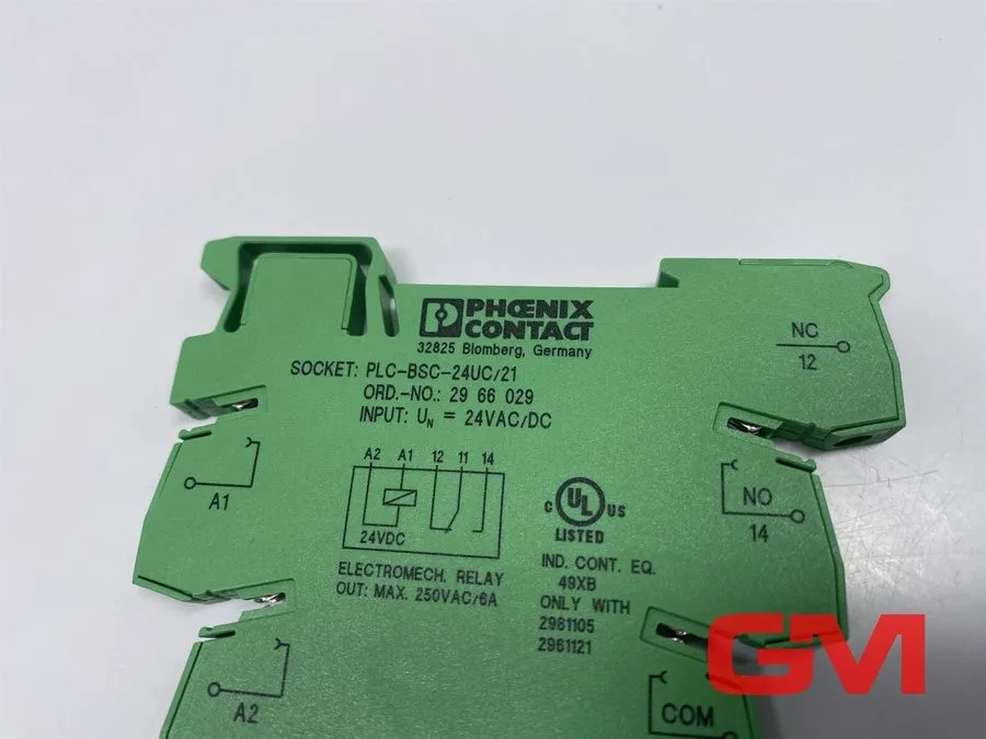 Колодка реле Phoenix Contact Relay Socket PLC-BSC-24UC/21 2966029 Relay Socket 2