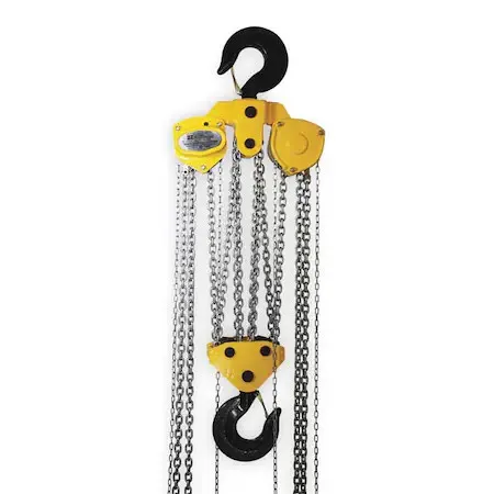 Таль Oz Lifting Products Oz200-20Chop Manual Chain Hoist, 40000 Lb., Lift 20 Ft — фото лота 1