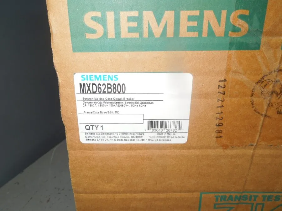 Автоматический выключатель Siemens Sentron 800 Amp Circuit Breaker 600 VAC / 250