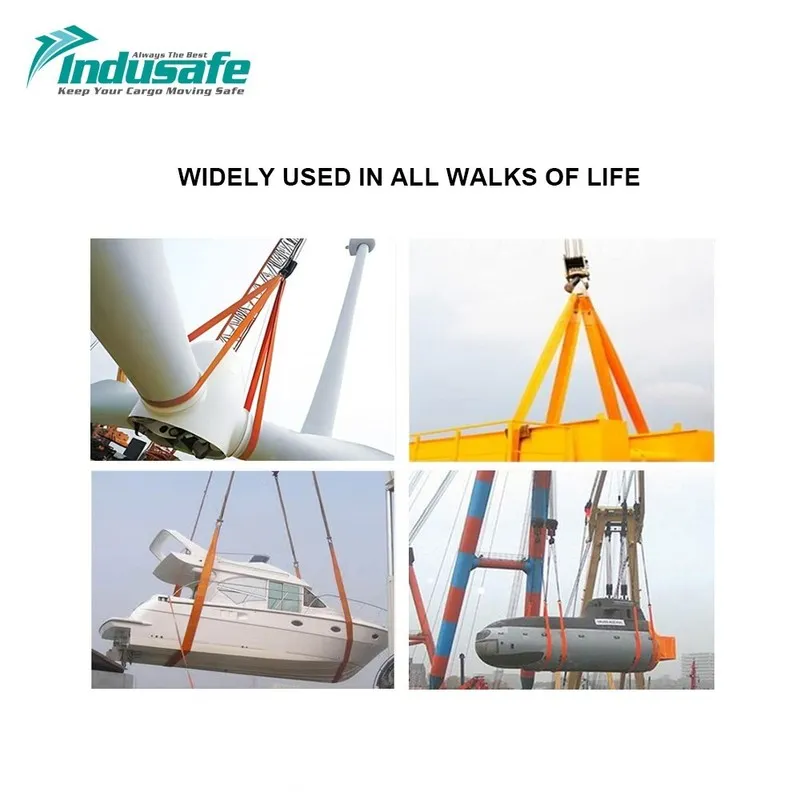 Строп 1"x6' Lift Sling Straps Polyester Rigging Moving Straps Max WLL.6200LBS — фото лота 2