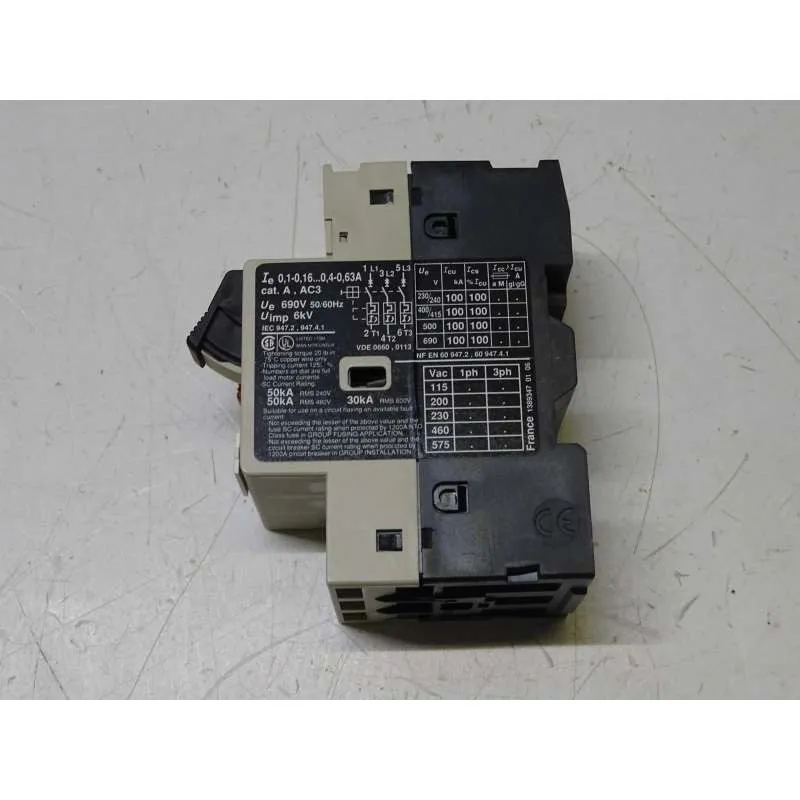 Автоматический выключатель TELEMECANIQUE GV2-M01 MOTOR CIRCUIT BREAKER 0.10-0.16