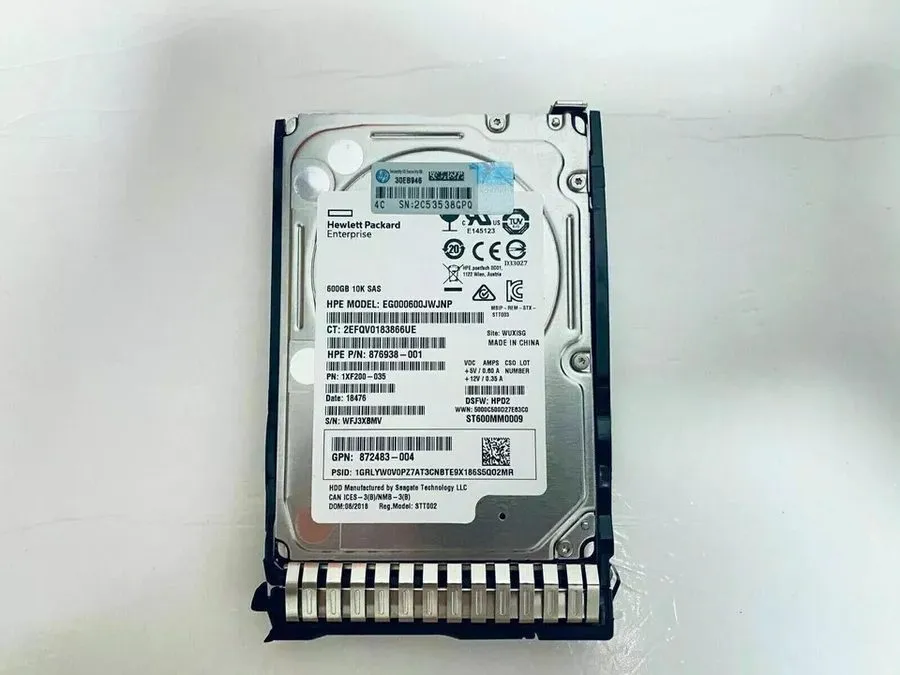 Жёсткий диск HPE 600GB 872477-B21 872736-001 10K SAS 12Gb/s 2.5 Inch 512e DS Ent