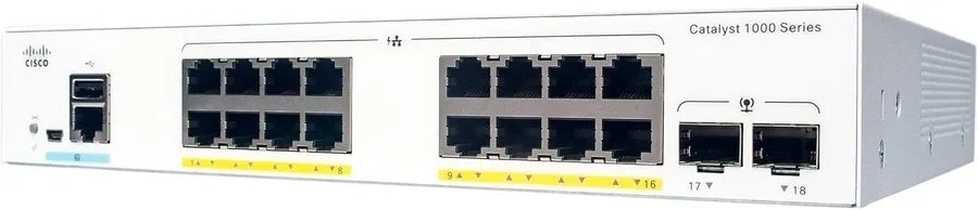 Коммутатор Cisco C1000-16P-E-2G-L 16 port POE switch shipping