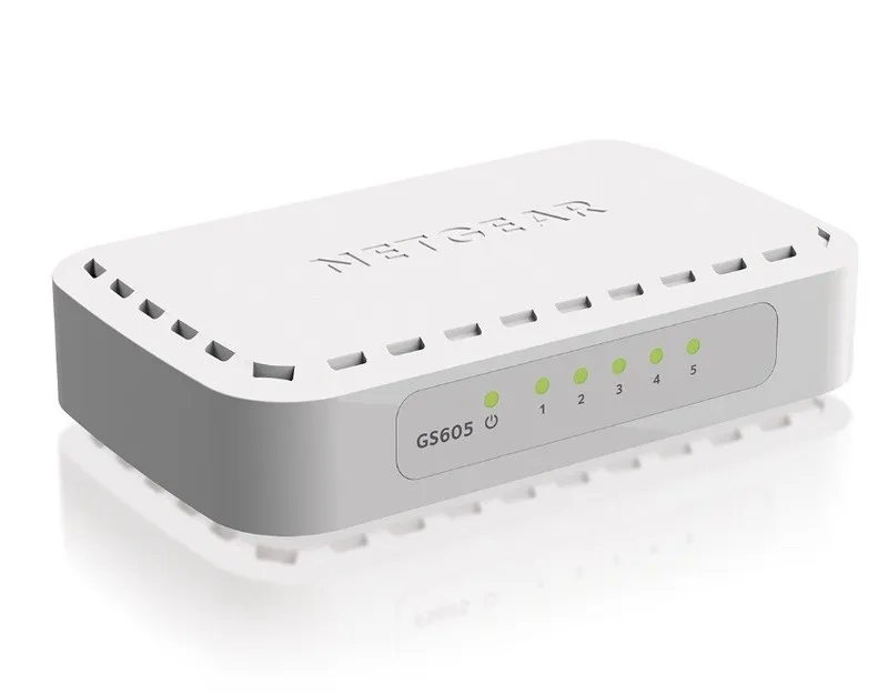 Коммутатор NETGEAR 5-Port Gigabit Ethernet Switch (GS605NA) -fast