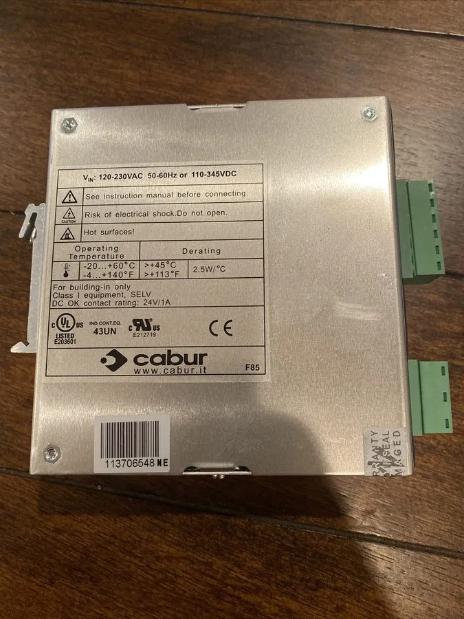 Блок питания CABUR XCSF85C Din rail mount 24v Power Supply IN:120-230 / Out: 24-