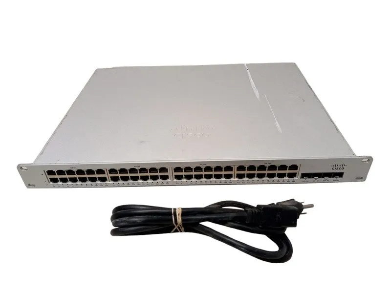 Коммутатор Cisco Meraki MS225-48LP-HW 48-Port 370W PoE+ 4xSFP Switch -UNCLAIMED