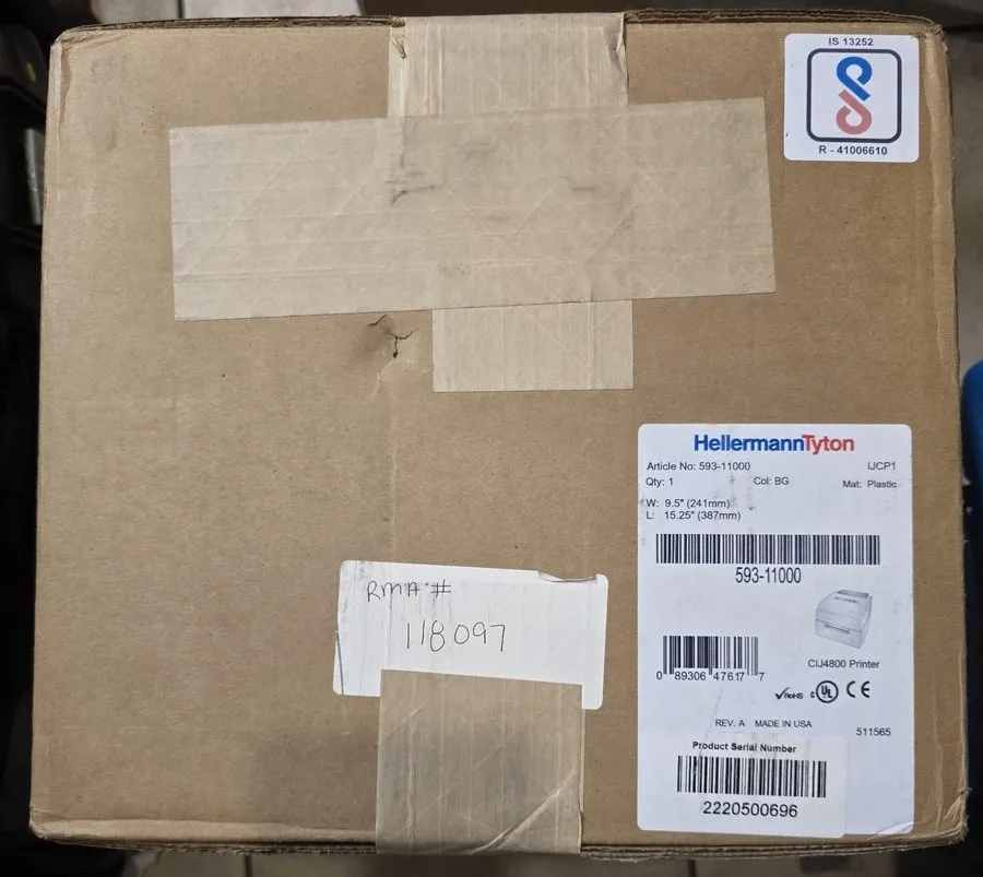 Лабораторный прибор Inkjet Printer, 4800 dpi, Beige, 1/pkg By HellermannTyton 59 — фото лота 1