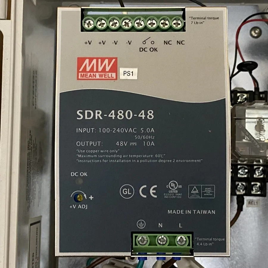 Блок питания Mean Well SDR-480-48 DIN Rail Power Supply 48V 10A 480W High Effici