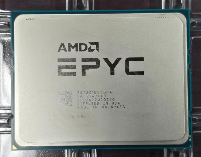 Процессор AMD EPYC 7301 16Core 2.2GHz 64M PS7301BEVGPAF Socket SP3 170W CPU Proc — фото лота 1