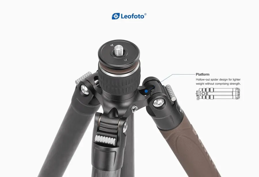 Оборудование видеонаблюдения Leofoto LX-255CT/BV-1 Reversible Travel Tripod w/ B — фото лота 2
