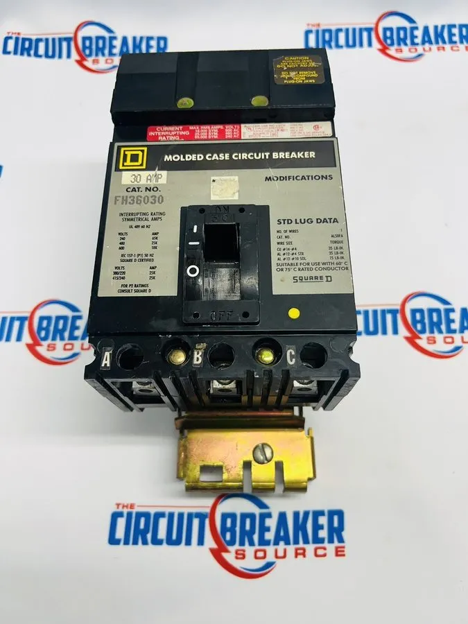 Автоматический выключатель Square D FH36030 30 Amp 600 VAC 3 Pole 25kA@480v I-Li