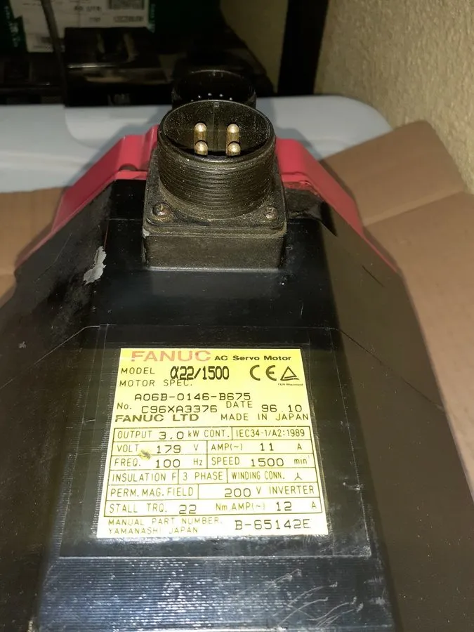 Серводвигатель Fanuc A06B-0146-B675 AC Servo Motor A22/1500 3.0 kW 3PH