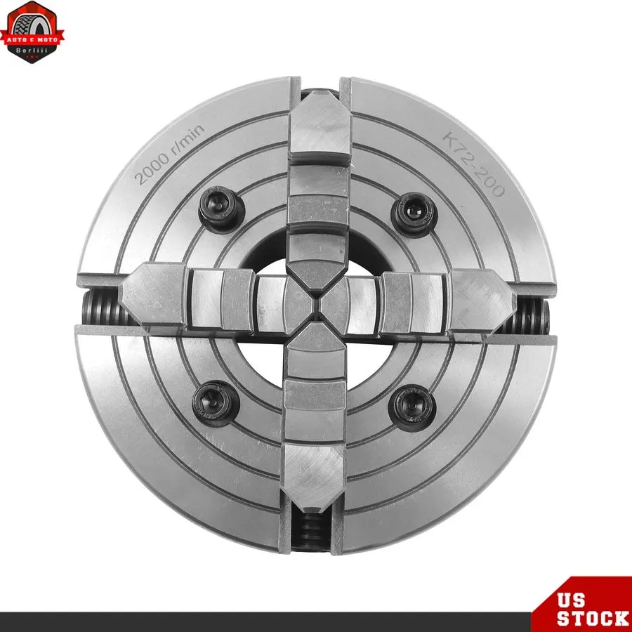 Режущий инструмент K72-200 4-Jaw Lathe Chuck 8" Alloy Steel Self-Centering Chuck
