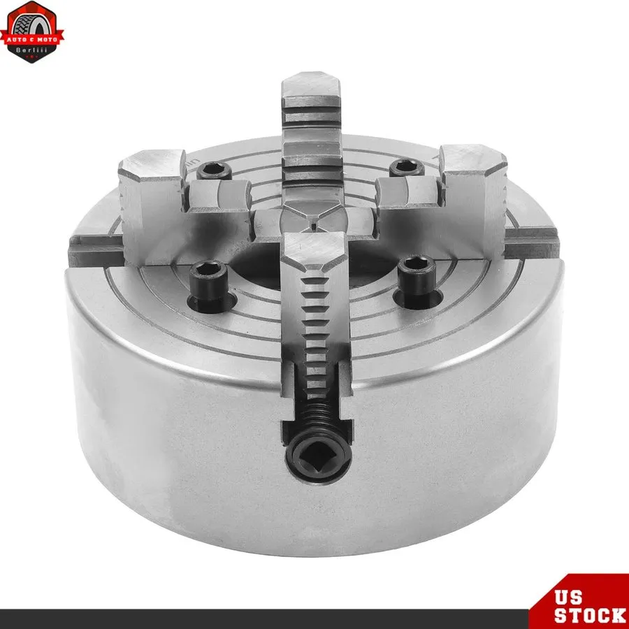 Режущий инструмент K72-200 4-Jaw Lathe Chuck 8" Alloy Steel Self-Centering Chuck — фото лота 2