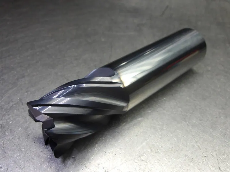 Режущий инструмент Kyocera/SGS 1" 5 Flute Carbide CR Endmill 1" Shank .12" R 385 — фото лота 1