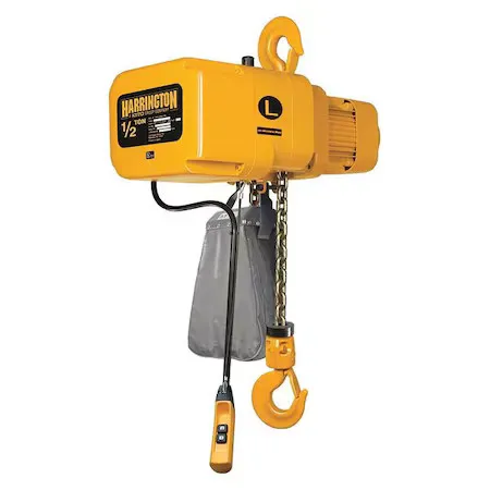 Таль Harrington Ner005l-15 Electric Chain Hoist, 1, 000 Lb, 15 Ft, Hook Mounted