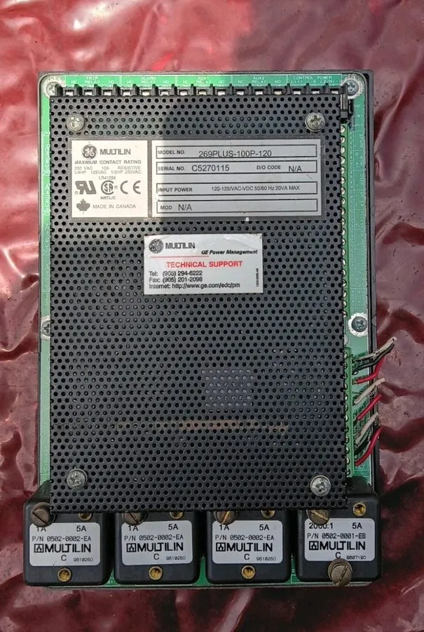 Реле защиты Multilin 269PLUS-100P-120 Motor Management Relay and Motor Protectio — фото лота 1
