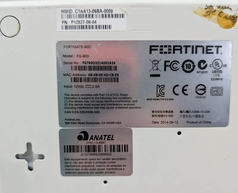 Межсетевой экран Fortinet FortiGate 90D FG-90D Enterprise Network Security Firew — фото лота 4