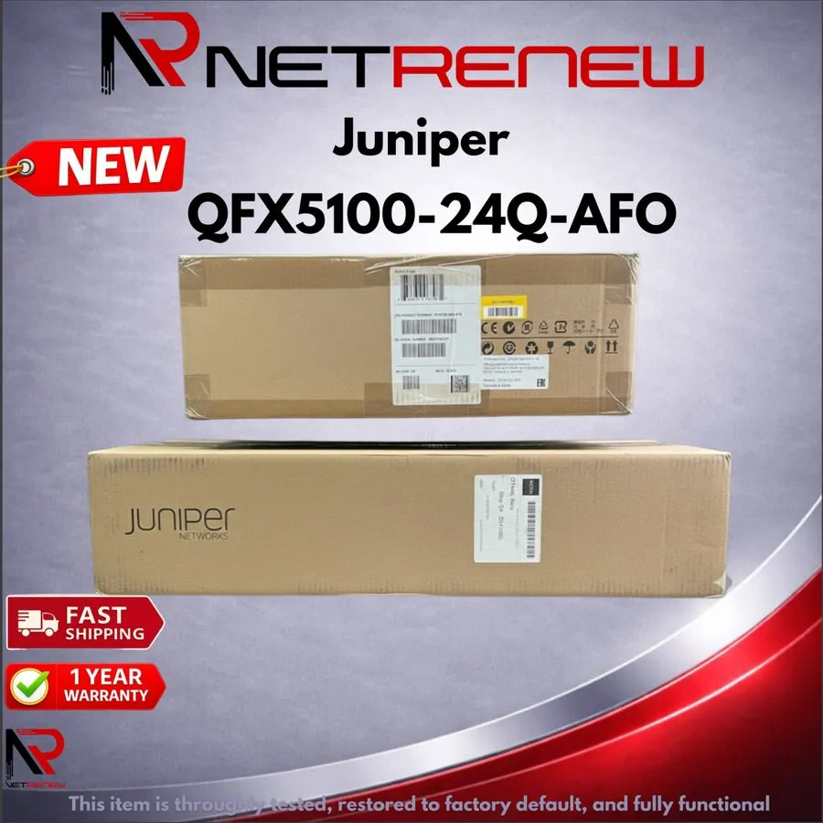 Коммутатор Juniper QFX5100-24Q-AFO 24 Port QSFP 40G Front to Back Airflow Networ