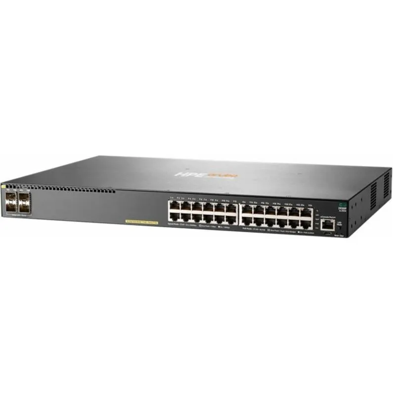 Коммутатор JL255A HPE Aruba 2930F 24-Port 1/10GbE PoE+ 4SFP+ Ethernet Switch