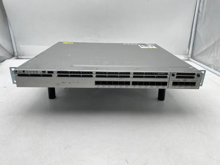 Коммутатор Cisco WS-C3850-12S-S 12-Ports Managed Network Switch Dual 350W AC
