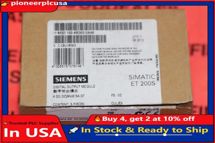 Модуль ввода-вывода 6ES7132-4BD02-0AA0 Siemens ET 200S Digital Output 24 V DC / 
