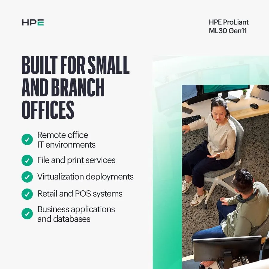 Сервер Hewlett Packard Enterprise ProLiant ML30 Gen11 Tower Server w/one Inte Xe