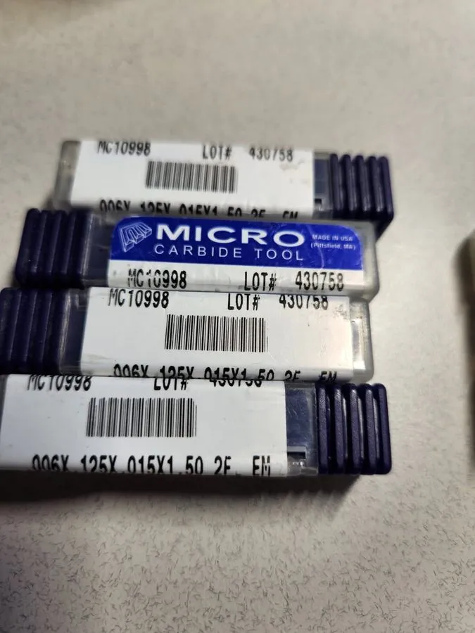 Режущий инструмент Micro Carbide Tool-MC10998-.006x.125x.015x1.50 2fl end mill